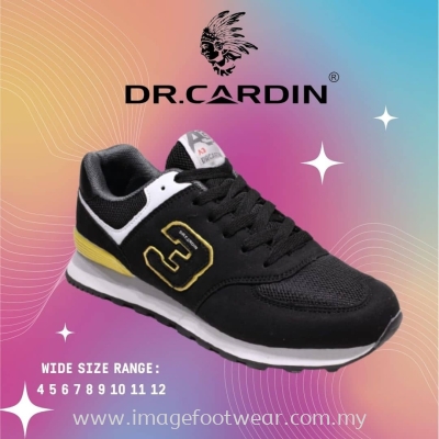 Dr.Cardin Men Classic Lace-Up Sneaker-DC-60981- BLACK Colour