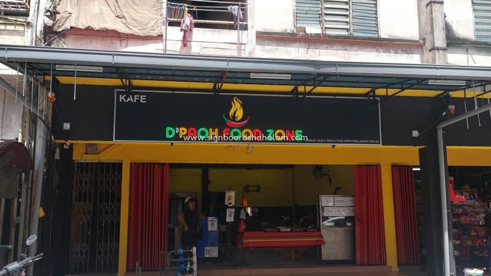 Paoh Food KL - 3D Led Signboard With Led Neon light