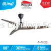 ALPHA Alkova - ASTA 3B 60 Inch DC Motor Ceiling Fan with 3 Blades (8 Speed Remote) ALKOVA Alpha Ceiling Fan Ceiling Fan