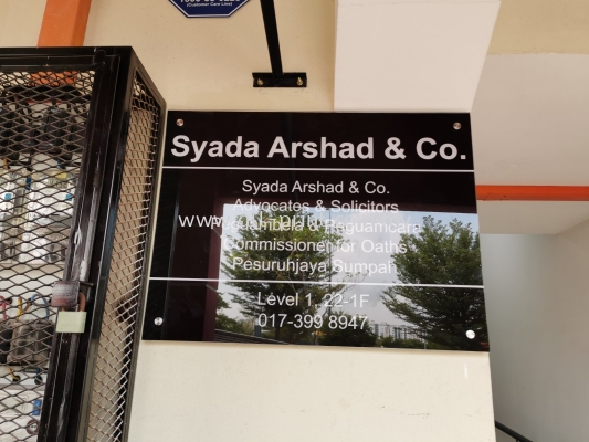 Syada arshad - Acrylic Signage 