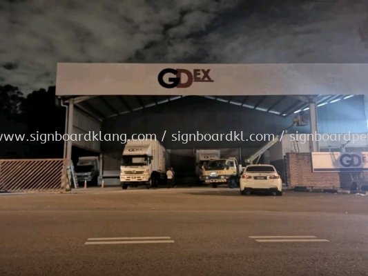 gdex 3d led eg conceal frontlit logo lettering signage signboard at klang kepong damansara shah alam subang jaya 