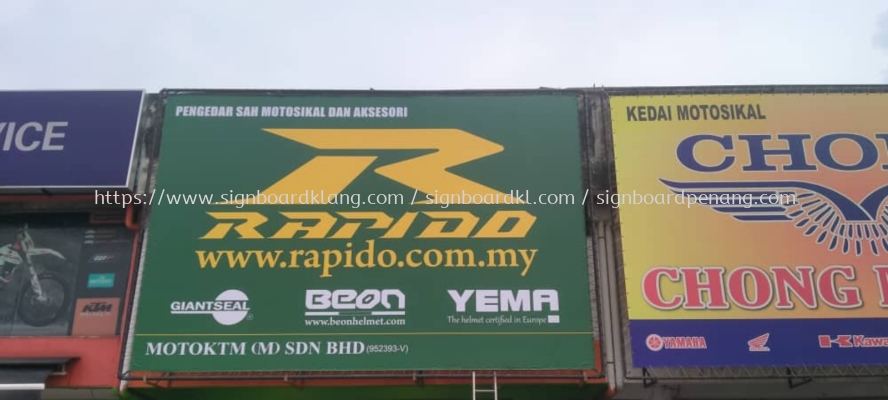 rapido zig zig fabric billboard signage signboard at kepong damansara subang jaya kuala lumpur shah alam