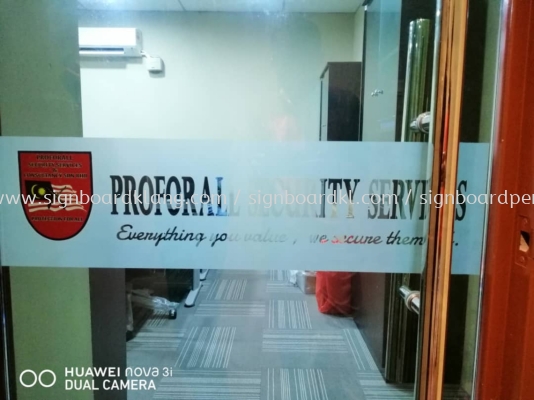 indoor glass frosted sticker printing signage signboard at kuala lumpur puchong subang jaya kepong damansara puchong klang