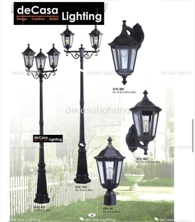 Outdoor Pole Light / Bollard / Wall light / Pillar Light / Pendant Light