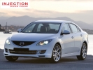 MAZDA 6 SEDAN 2009 - 2013 = INJECTION DOOR VISOR WITH STAINLESS STEEL LINING MAZDA INJECTION