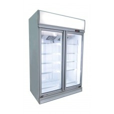 ASECO - Commercial display 2 heater glass doors freezer