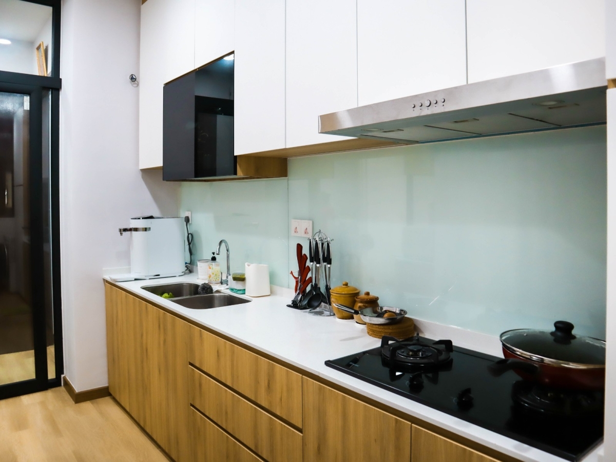 Kitchen Cabinets Modern White & Wood Interior Design Ideas-Renovation-Residential- 8 Scape Perling Johor Bahru Kitchen Design Residential Design Interior Design