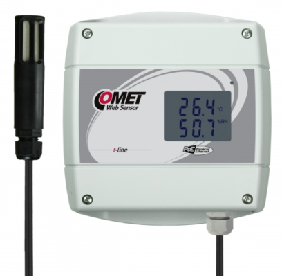 COMET T3611 Web Sensor with PoE - remote thermometer hygrometer with Ethernet interface