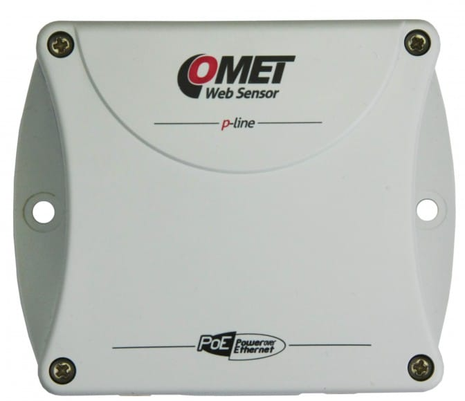 comet p8641 web sensor with poe - four channels remote thermometer hygrometer