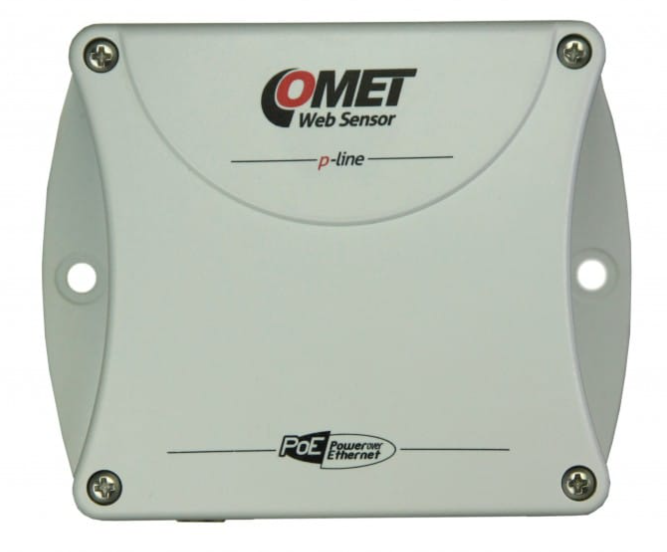 comet p8611 web sensor with poe - one channel remote thermometer hygrometer