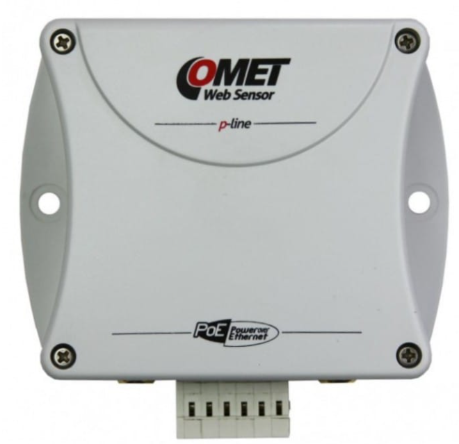 comet p8652 web sensor with poe - two channels with binary inputs