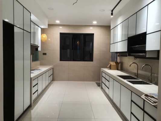 Kepong aluminium kitchen cabinets