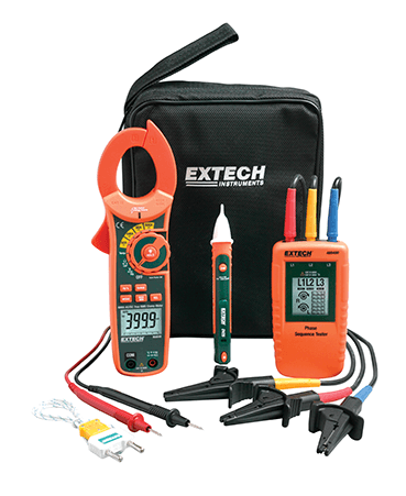 extech ma640-k : phase rotation/clamp meter test kit