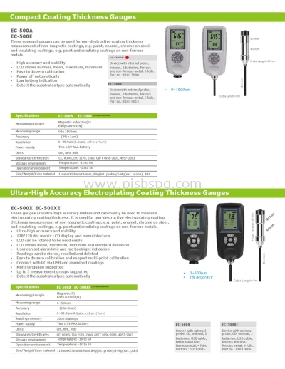 EC 500A , EC 500E, EC 500X, EC500XE