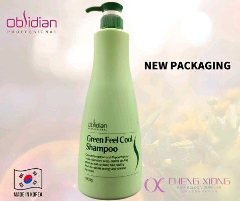 OBSIDIAN GREEN FEEL COOL SHAMPOO 1L