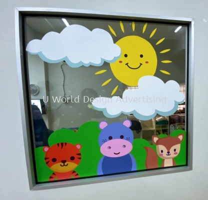 MAMA KIDS EC SDN BHD WINDOW GLASS INKJET ECO SOLVENT STICKER AT SERI KEMBANGAN, SELANGOR