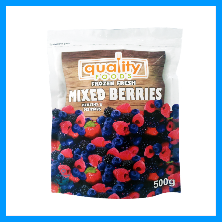 Healthy Mix Berries 500g/pkt ( Blackeberries, Blueberries, Raspberries, Strawberries ) 