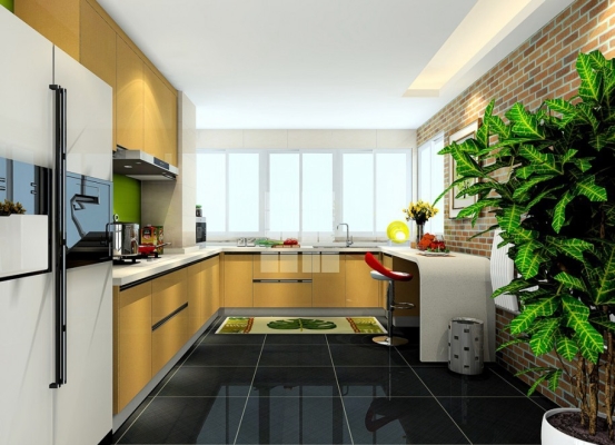 Light Oak Color Kitchen Cabinet Design 2022 Suitable Malaysia