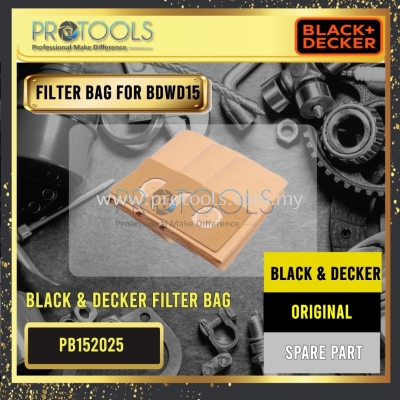 BLACK & DECKER PB152025 FILTER BAG FOR BDW015 