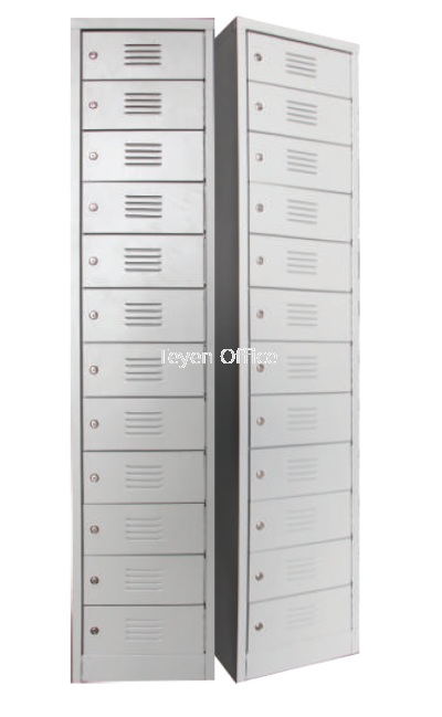 12 Compartments Steel Locker with Steel Swinging Door c/w Camlock