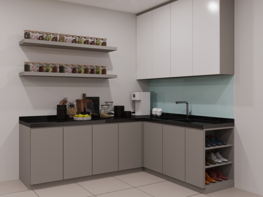 Kitchen Cabinet - Dry & Wet Kitchen Design Ideas - Interior Design - Renovation - Johor Bahru