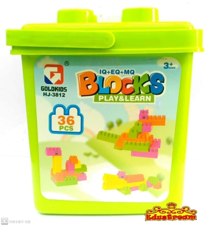 Goldkids Blocks IQ+EQ+MQ Play & Learn 36pcs