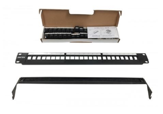 Dintek Cat.6 UTP 24Port Modular Patch Panel with F-Jacks