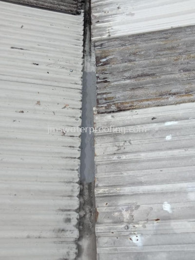 Repair for metal gutter leaking