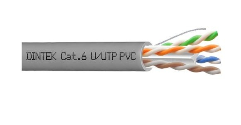 Dintek Cat.6 UTP 23AWG PVC Cable