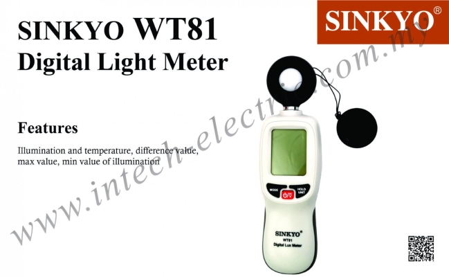 SINKYO WT81 DIGITAL LIGHT METER / LUX METER
