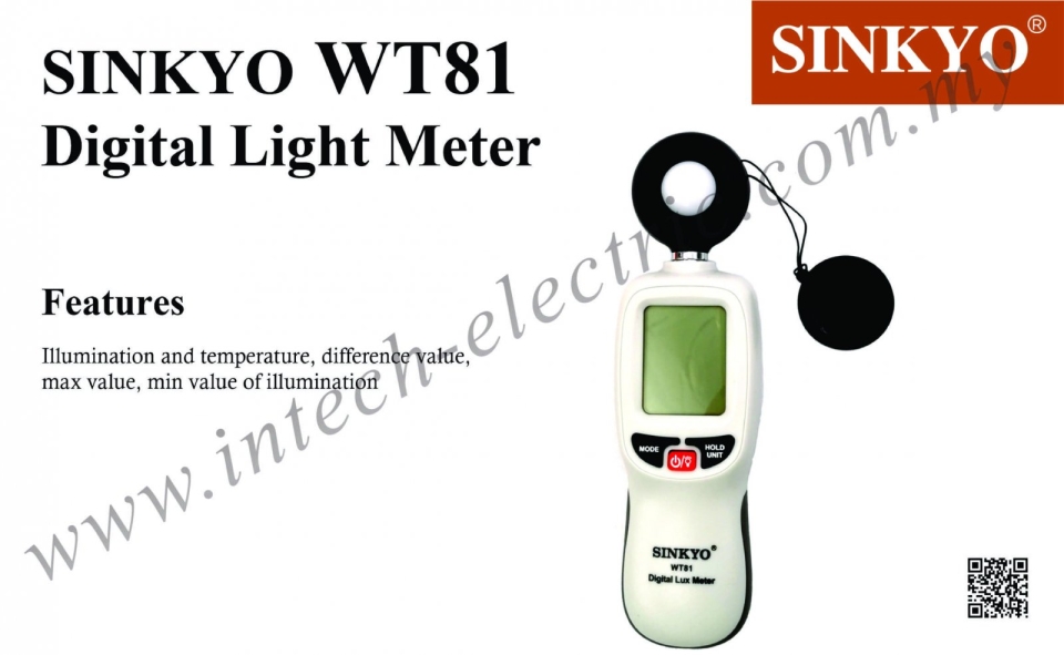 SINKYO WT81 DIGITAL LIGHT METER / LUX METER SINKYO Tester Meter