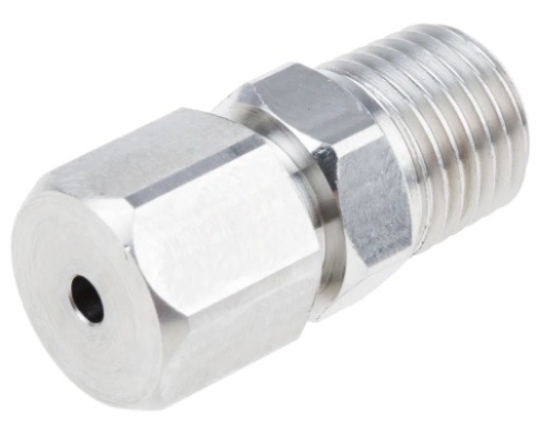  123-5568 - RS PRO Thermocouple Compression Fitting for use with Thermocouple With 3mm Probe Diamete