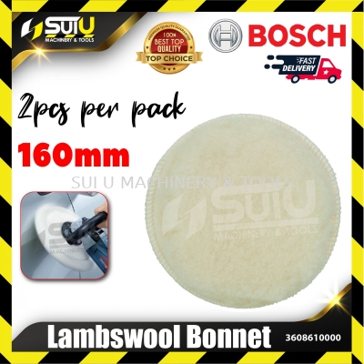 BOSCH 3608610000 2PCS 160MM Lambswool Bonnet