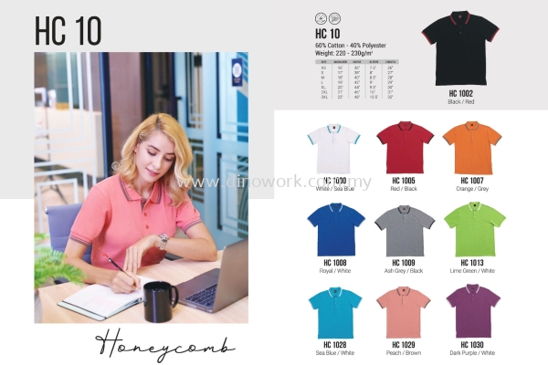 Polo T-shirt Honeycomb HC10