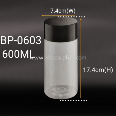 BP-0603 PET Transparent Plastic Jar Bottle