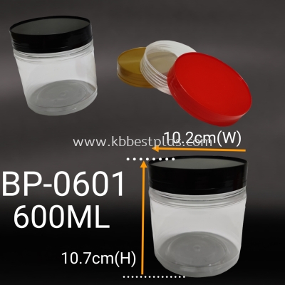 BP-0601 PET Transparent Plastic Jar Bottle