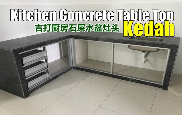 Konkrit Table Top Dapur Di Kedah