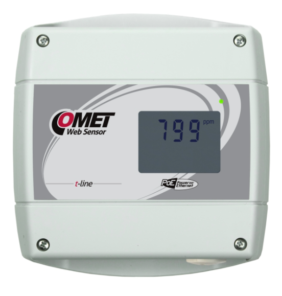 comet t5640 websensor with poe - remote co2 concentration with ethernet interface
