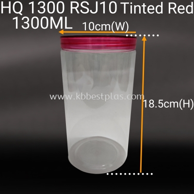 HQ1300RSJ10 PET Transparent Plastic Jar Bottle