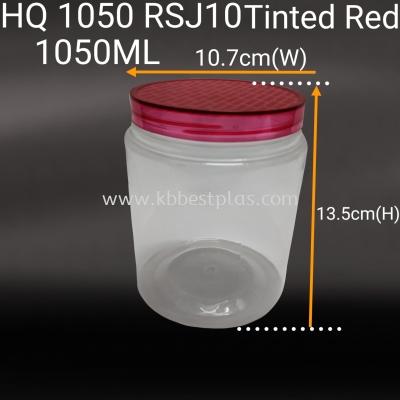 HQ1050RSJ10 PET Transparent Plastic Jar Bottle