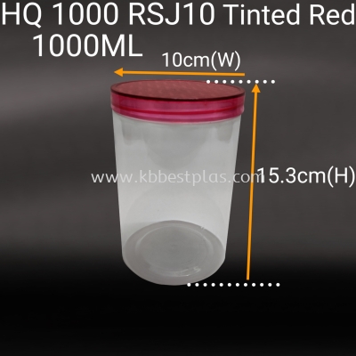 HQ1000RSJ10 PET Transparent Plastic Jar Bottle