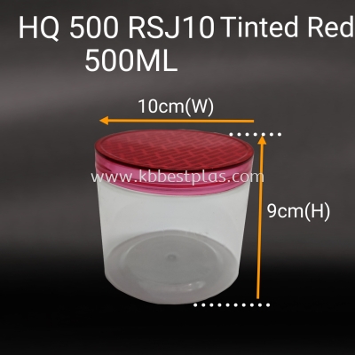 HQ500RSJ10 PET Transparent Plastic Jar Bottle