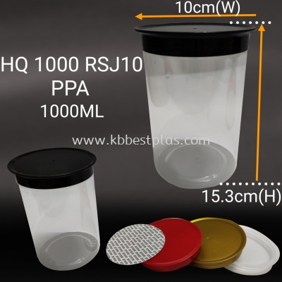 HQ1000RSJ10 PET Transparent Plastic Jar Bottle