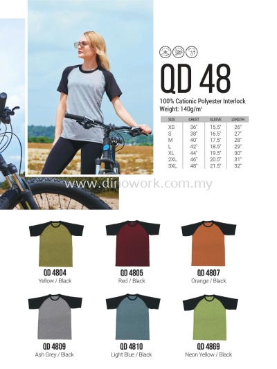 Round Neck Quick Dry QD48