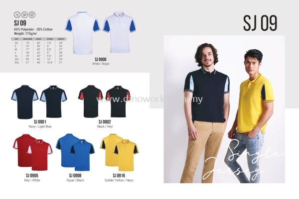 Polo T-shirt Single Jersey SJ09