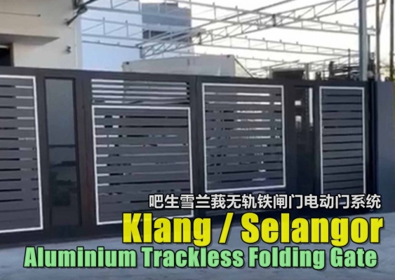 Aluminium Trackless Folding Gate Klang Selangor