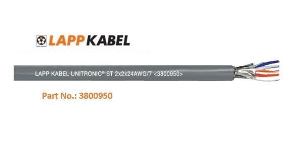 LAPP UNITRONIC ST 2919,  RS485 2Y 2x2x24awg Cable FPE, 305mtr Lapp Kabel COPPER CABLE SOLUTIONS