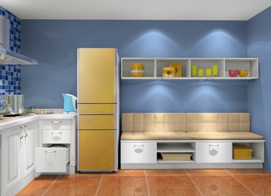 Solid Style Door Kitchen Cabinet