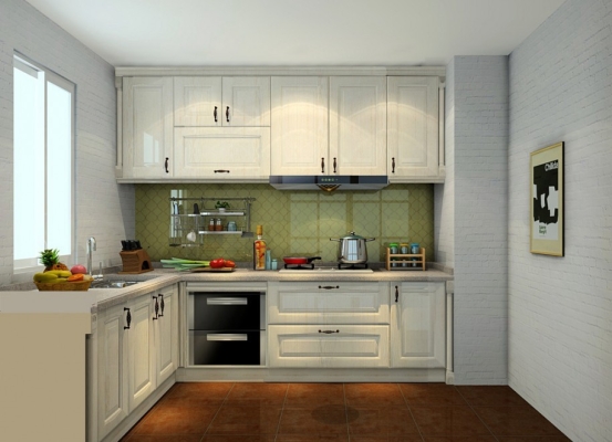 Solid Style Door Kitchen Cabinet