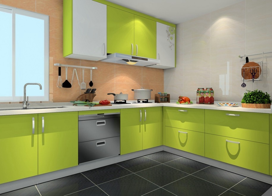 Lime Color Kitchen Cabinet Design Kabinet Dapur Gaya Biasa Malaysia Kitchen Cabinet  Malaysia Reference Renovation Design 